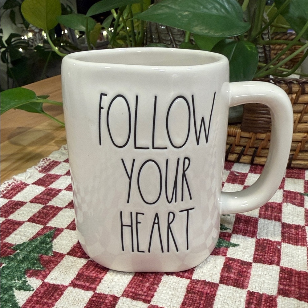 Rae Dunn Cream Mug - Follow Your Heart